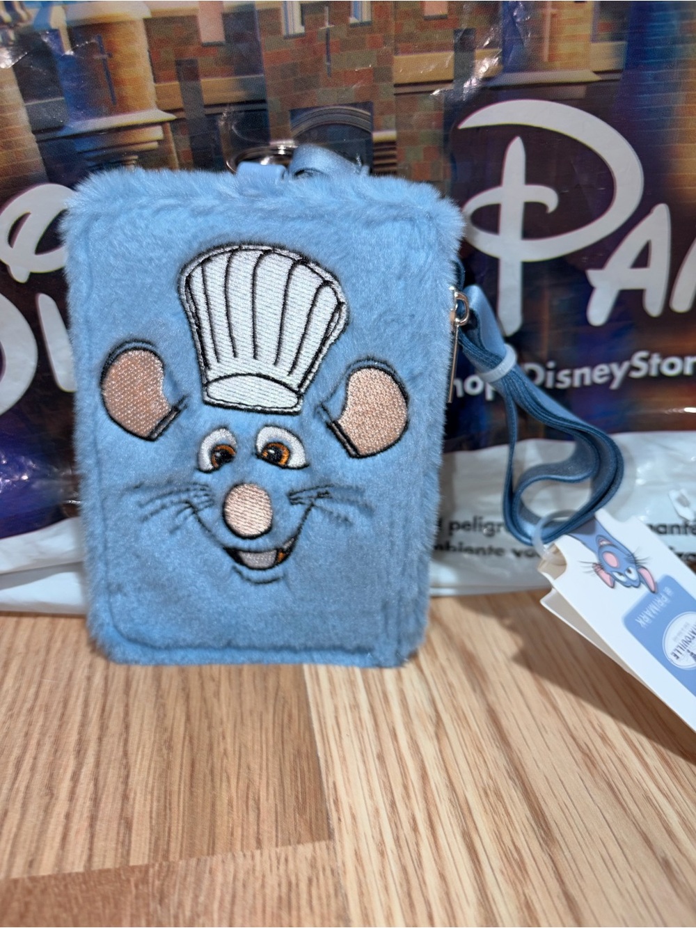 Disney Pixar Ratatouille Remy ID Holder Lanyard Wallet Card Holder Coin Pouch